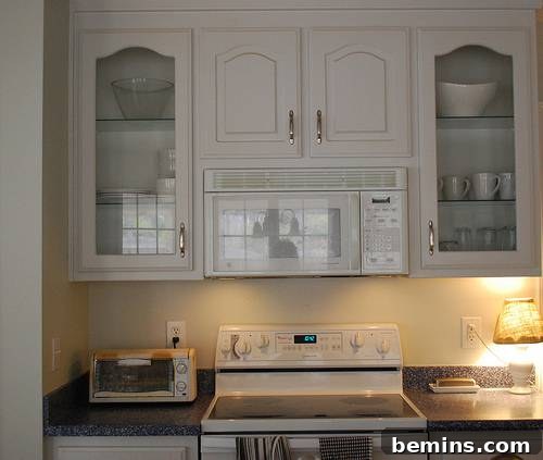 5 Quick and Budget-Friendly Cabinet Refresh Ideas 5 Kitchen cabinets before removing doors, appearing closed and traditional.