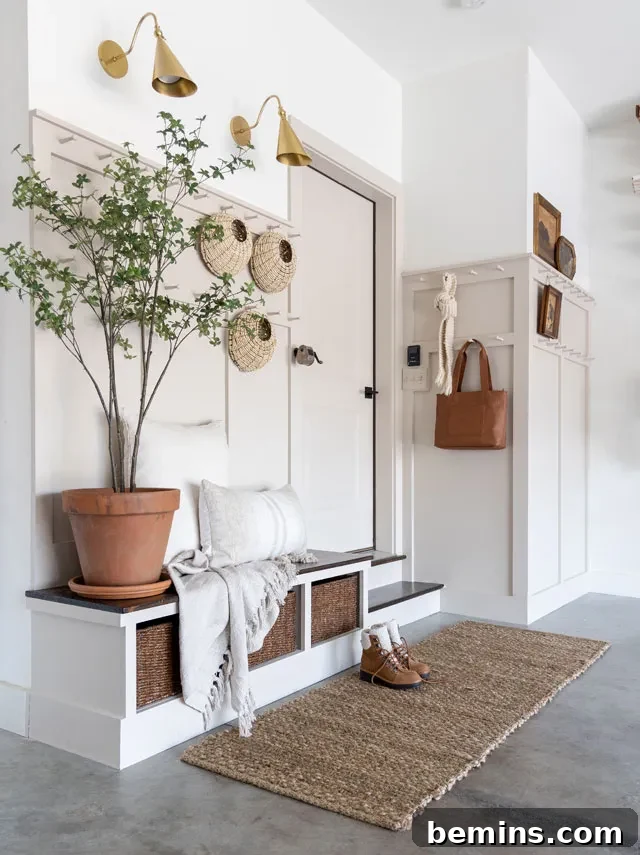 DIY garage mudroom makeover