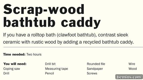 Measuring the bathtub width for the caddy