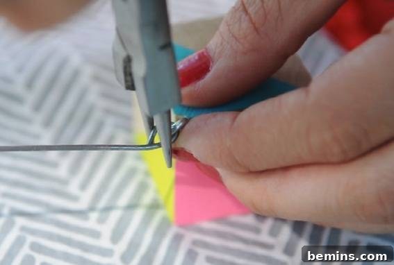 Creating a Contemporary Geometric Mobile: A DIY Guide 12 Attaching the Blocks