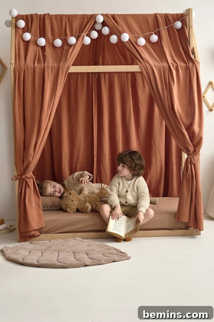 IKEA Kura frame with canopy from HelloLittleFoxStudio in our collection of KURA favorites on Etsy.