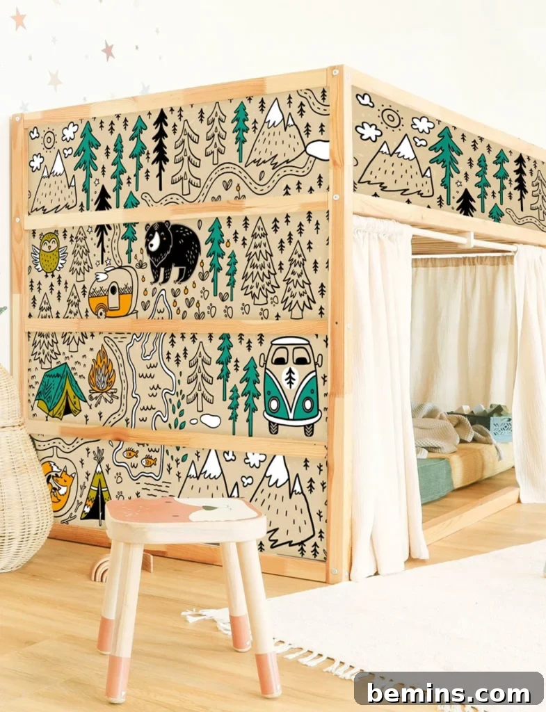 etsy forest animal kura wallpaper