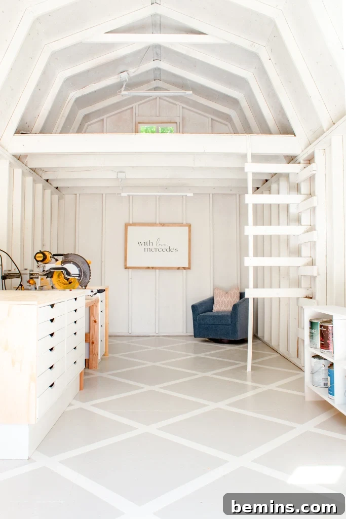 Functional backyard she shed