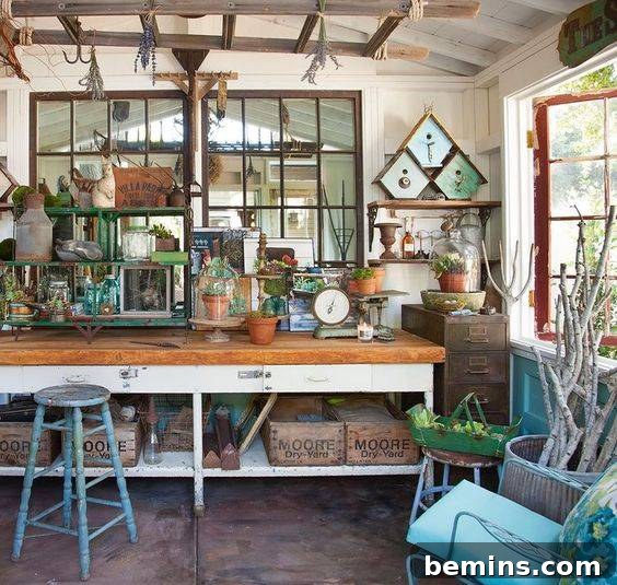 Gardening she shed space