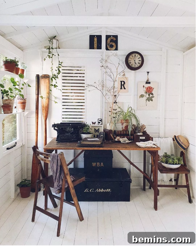 Vintage she shed