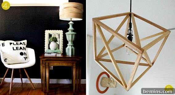 DIY Woven Balsa Wood Lampshade Tutorial
