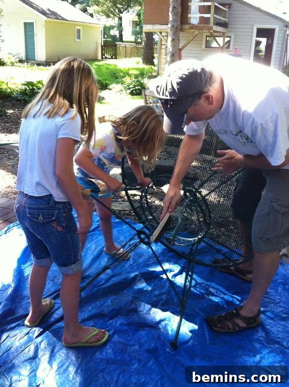 Reader Reimagined: A Vibrant Patio Furniture Transformation 5 Removing Old Paint from Wrought Iron Furniture