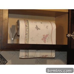Paper Towel Holder in Cabinet