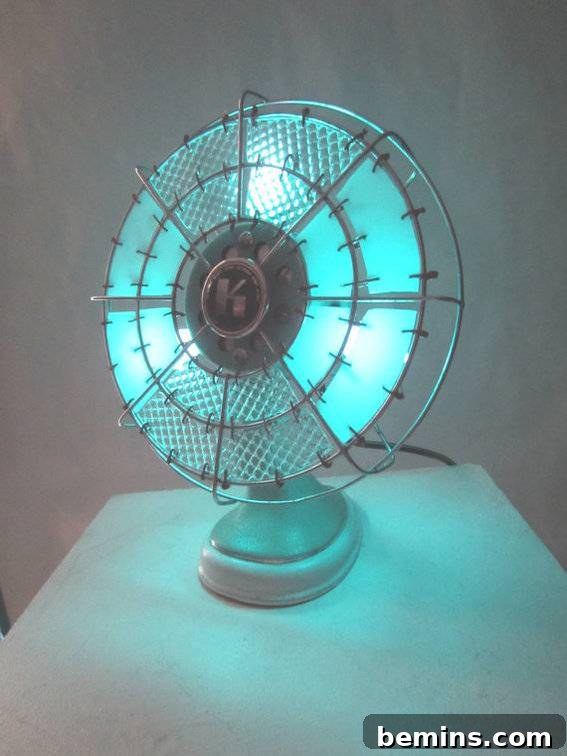 10 Rad Upcycled Lamps to Light Up Your Life 9 Upcycled vintage fan lamp