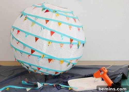 Close-up of Mini Bunting Detail