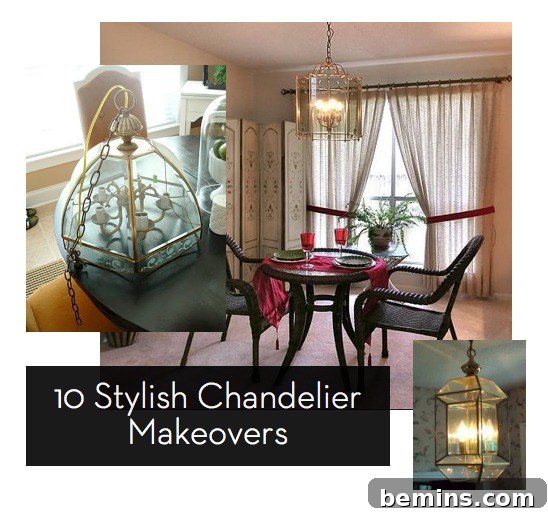 Before and After Chandelier Makeover: A Simple Transformation