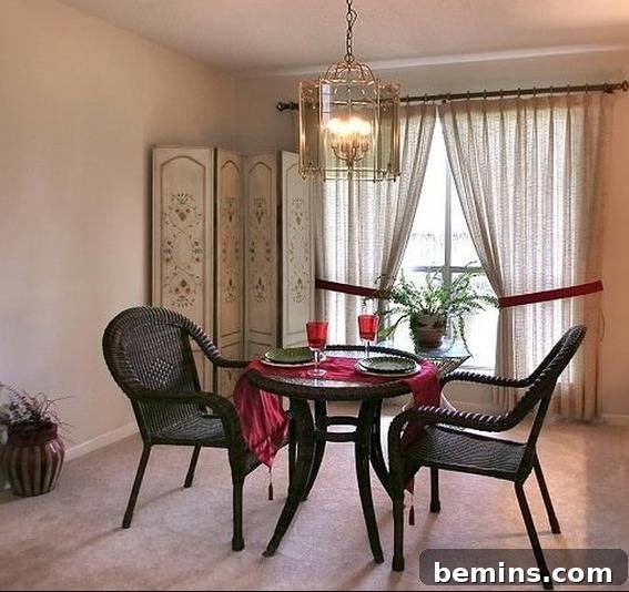 Before: A Brass Chandelier with Dangling Glass Sheets