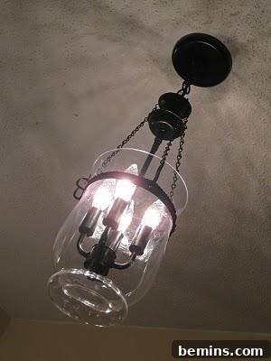 After: A Pottery Barn Inspired Chandelier