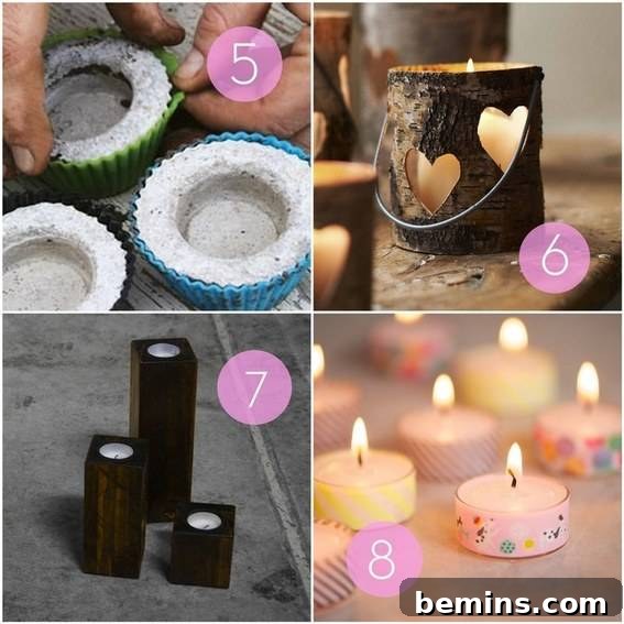 Concrete Tea Light Holders