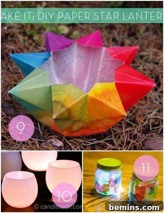Paper Star Tea Light Holder