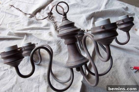 Chandelier After Inversion: The First Step in the DIY Transformation