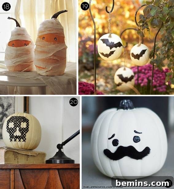 Halloween Pumpkin Decorating Ideas No Carve