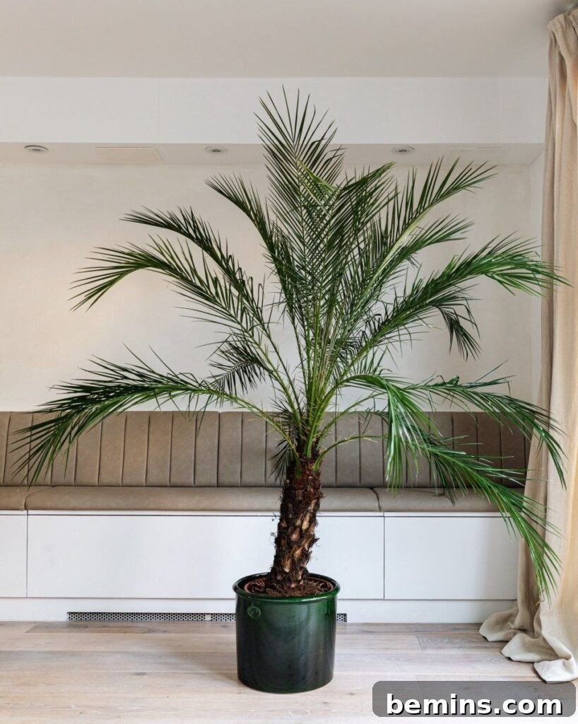 Pygmy Date Palm in Front of Nook