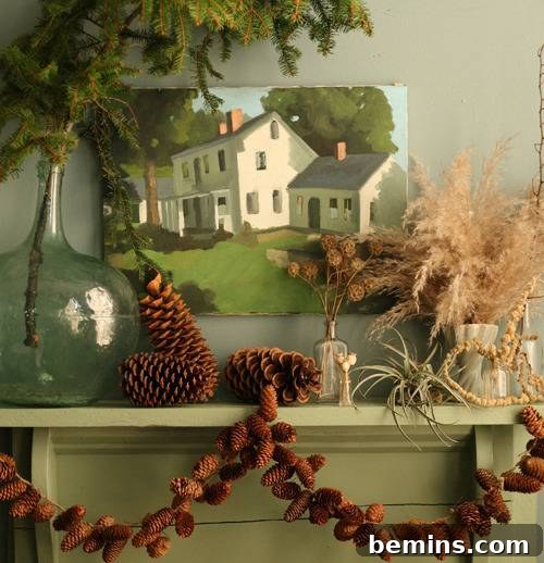 DIY Pinecone Garland