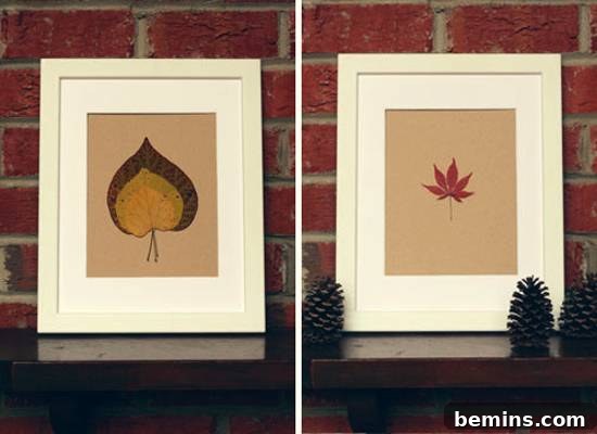 Pressed Leaf Art