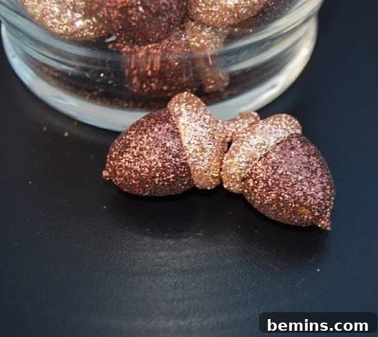 Glitter Acorns