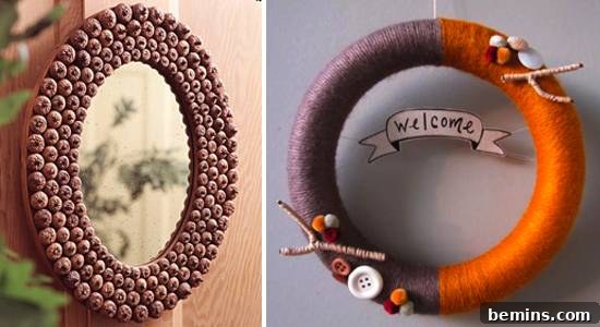 Acorn Mirror Craft