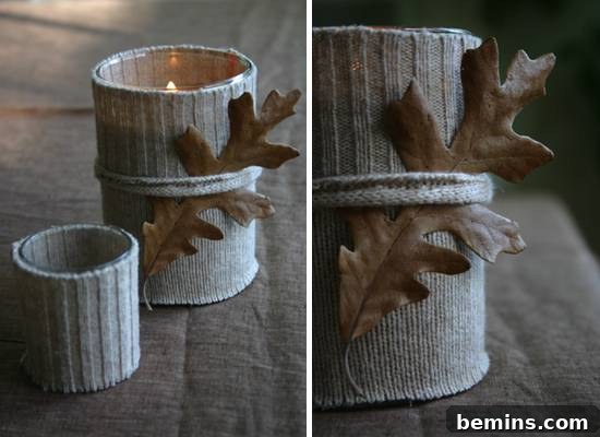 Fall Sweater Votive