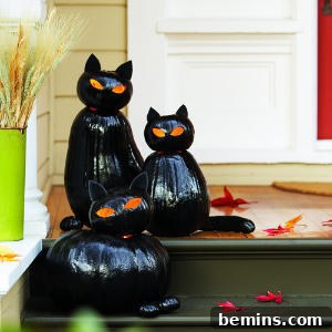 How to make cat lanterns for Halloween