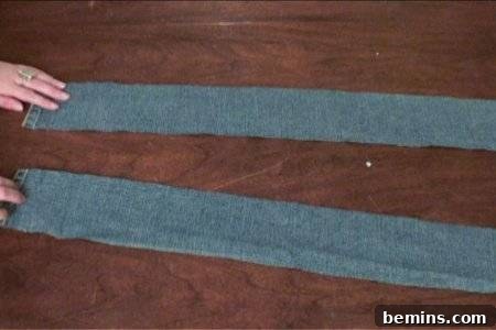 How to Sew Your Own Overalls 50 "A lady is trying to make overalls"