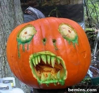 Zombie Jack-O-Lantern