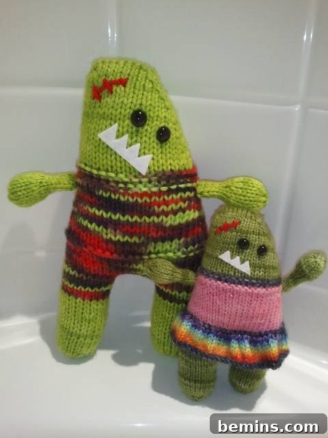Knitted Zombie Dolls