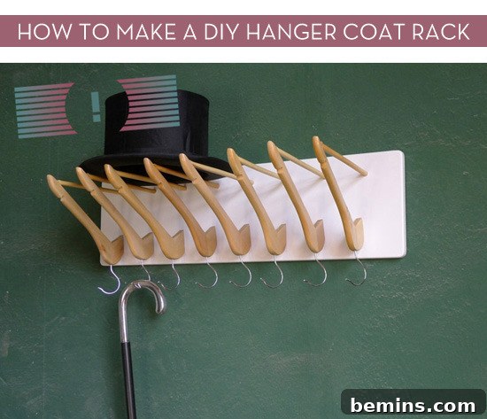 DIY Hanger Coat Rack: A Stylish and Sustainable Solution