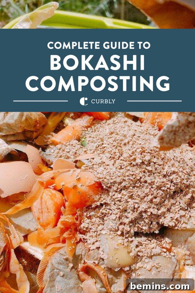 Bokashi composting pin for Pinterest