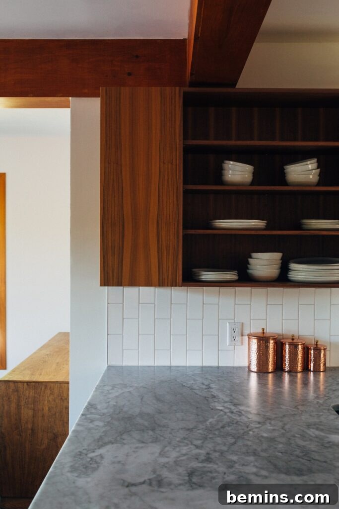 Ceramic dish on shelf