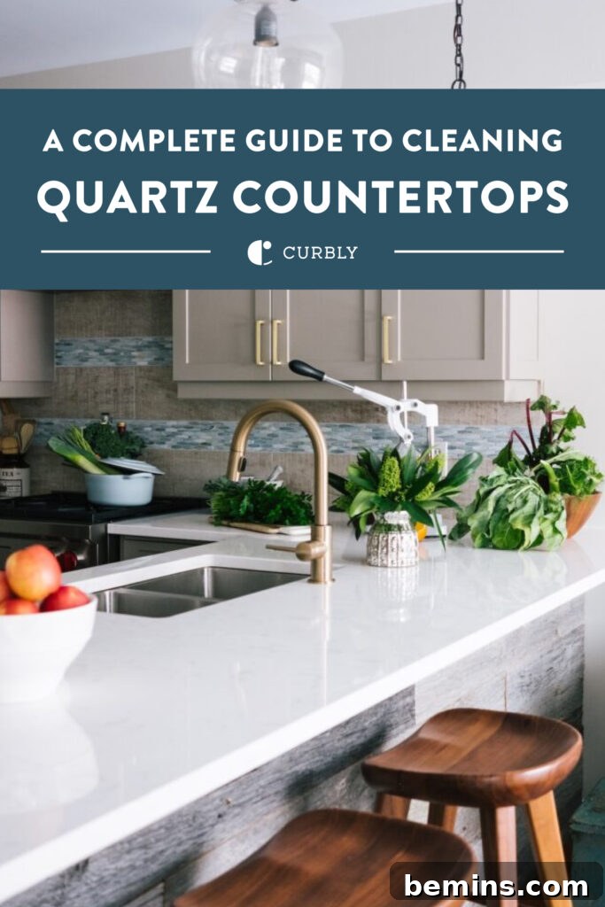 Cleaning quartz counters
