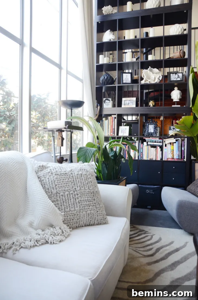 Over 20 Brilliant IKEA Kallax Transformations 2 A stunning bookcase crafted from Kallax units, courtesy of Apartment Therapy.