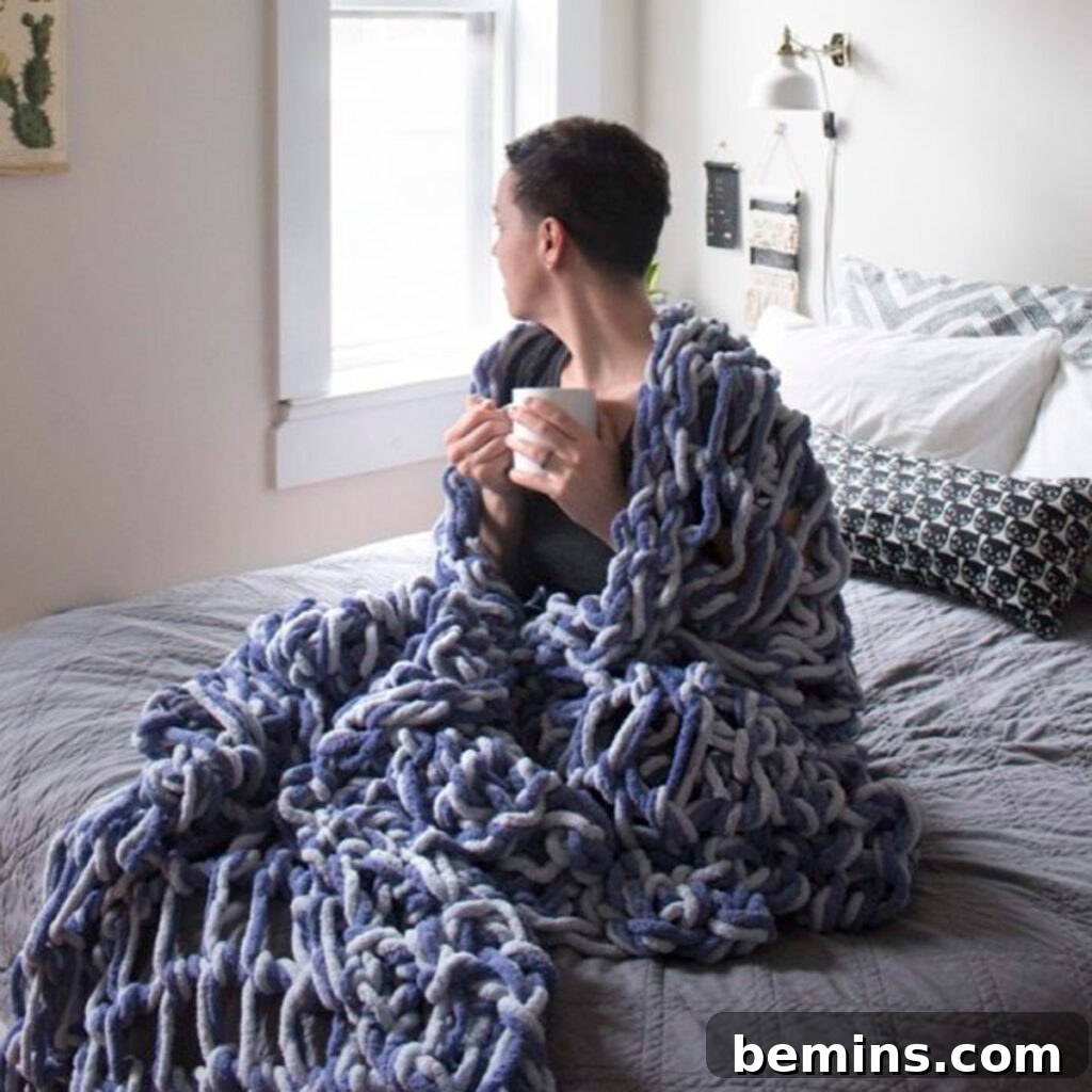 Arm Knit Blanket