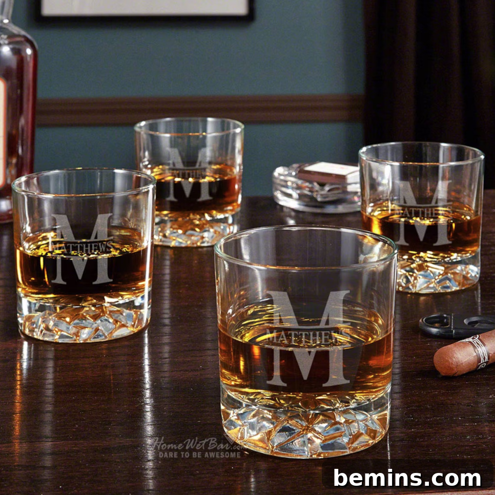 Personalized Whiskey Glasses