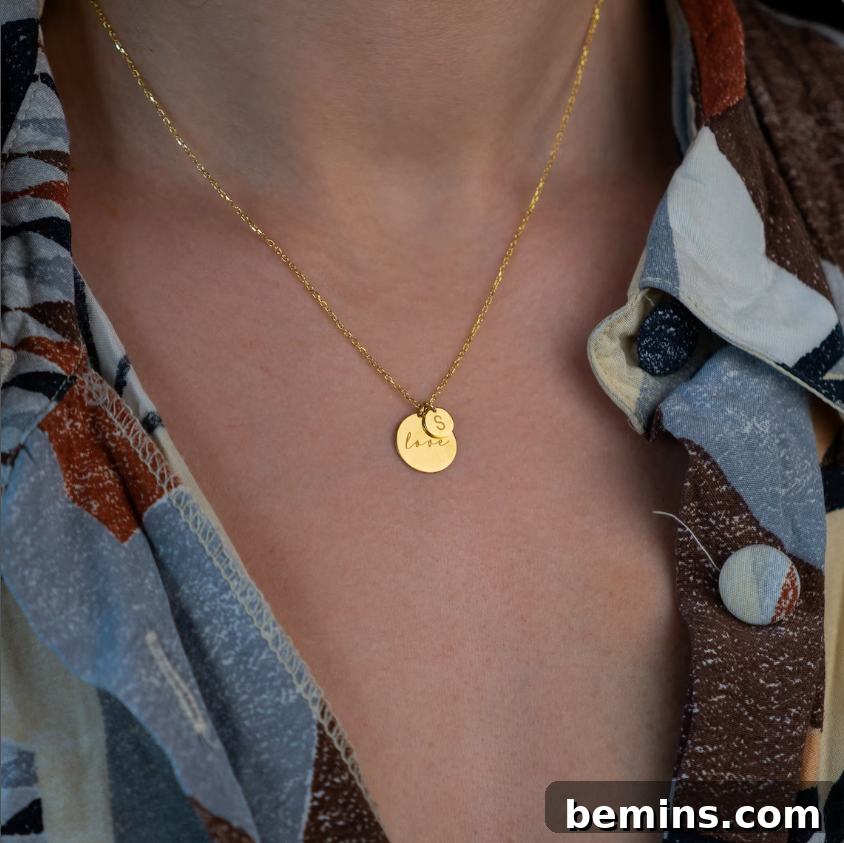 Initial necklace