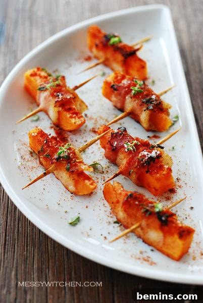 Sweet Potato Bacon Rolls