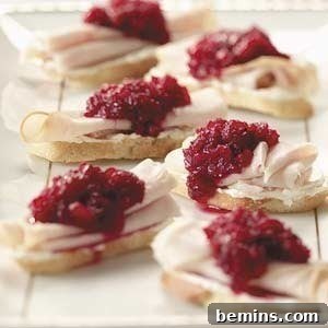 Cranberry Turkey Crostini Recipe