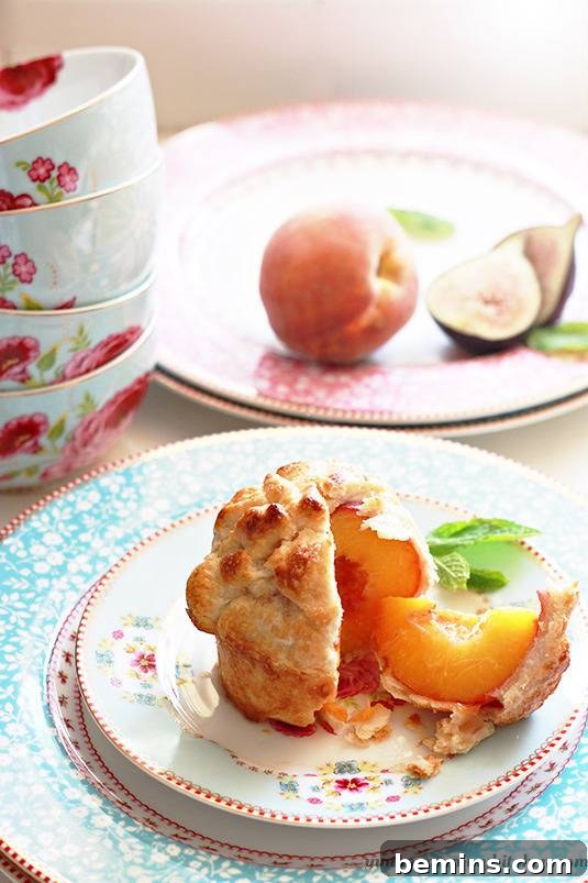 Individual Whole Peach Pies