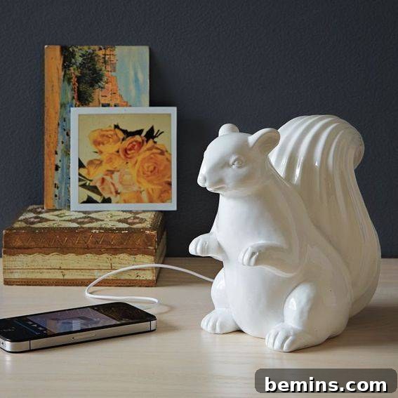 Ceramic Squirrel Speaker - Unique Tech Gift