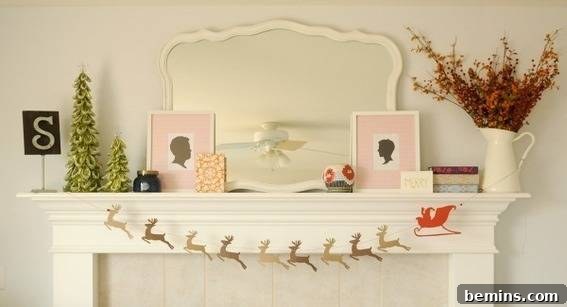 Visually Stunning DIY Holiday Party Decorations: 20 Creative Ideas 11 Santa and Reindeer Garland