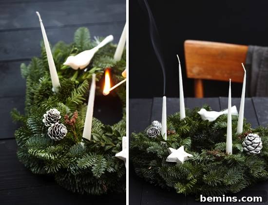 Visually Stunning DIY Holiday Party Decorations: 20 Creative Ideas 15 Greenery and Candles for Christmas Parties