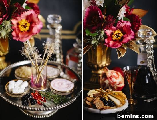 Visually Stunning DIY Holiday Party Decorations: 20 Creative Ideas 16 Glitz and Glam Holiday Party Ideas