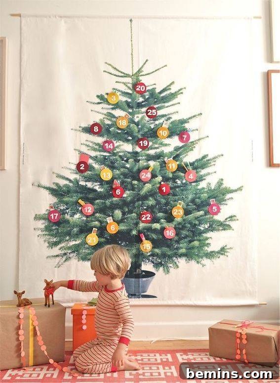 Visually Stunning DIY Holiday Party Decorations: 20 Creative Ideas 7 Giant Advent Calendar as Party Decor
