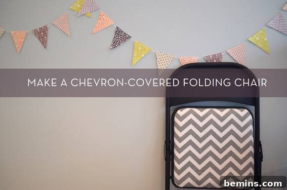 Recovering folding chairs DIY