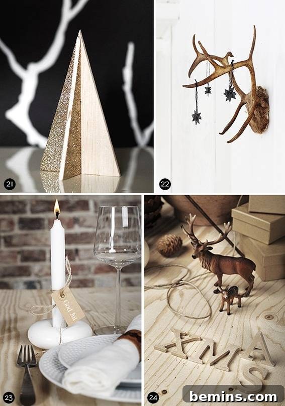 Simple and rustic Christmas decor
