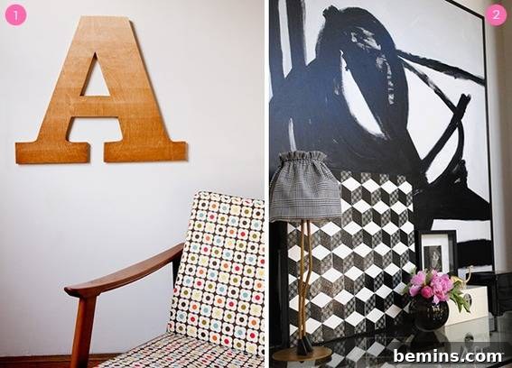 Gradient Typographic Wall Art